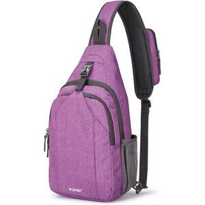 Sling Bag, Chest Bag for Travel Purple